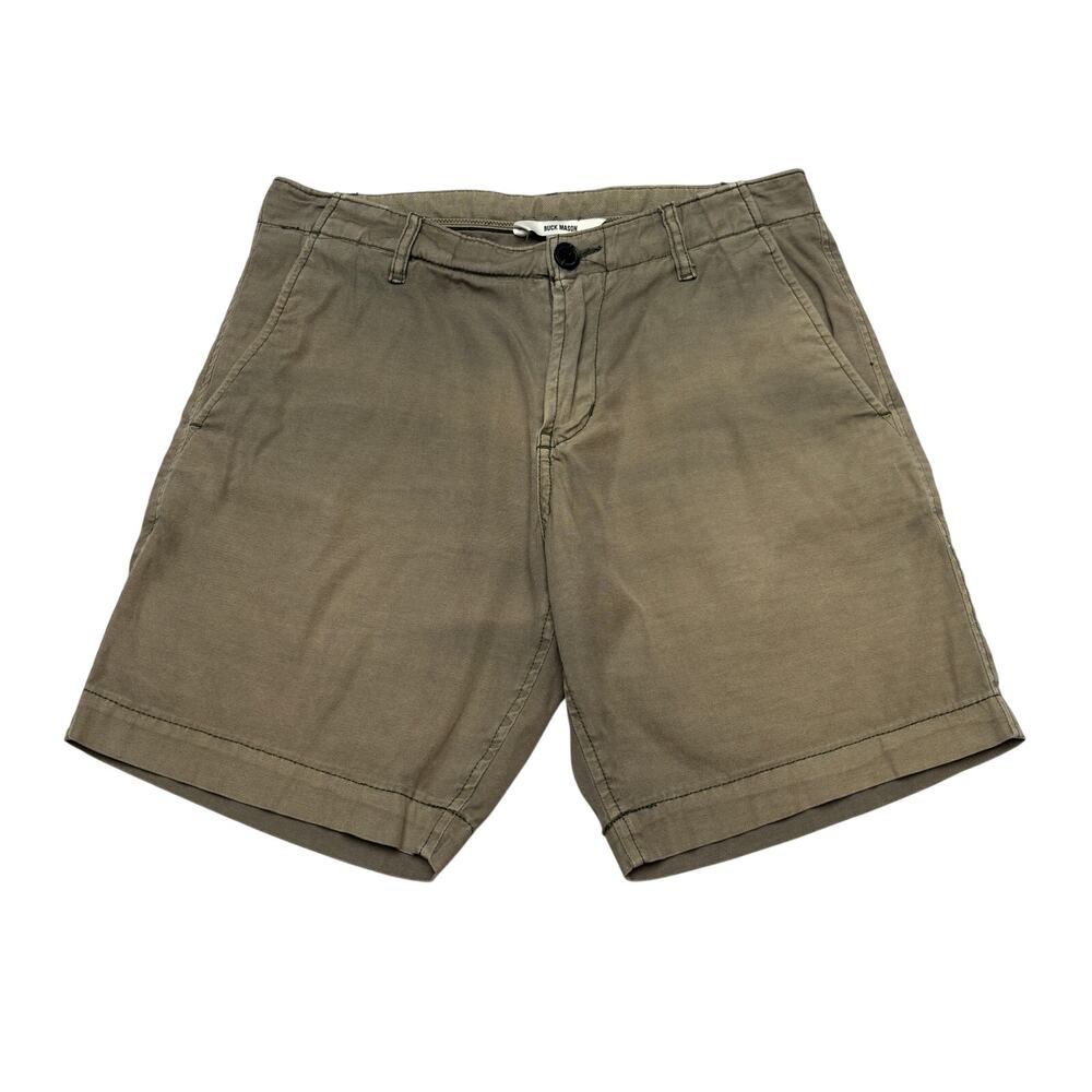 Buck Mason Walk Shorts Men's 28 7.5" Vintage Canvas Quiet Luxury